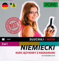 Słuchaj i mów PONS. Kurs niemieckiego A1/B1 z nagraniami. Trzy książki w pakiecie -  - książka
