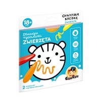 CzuCzu Dłuuugie rysowanki Chwytam kredkę Zwierzęta -  - książka