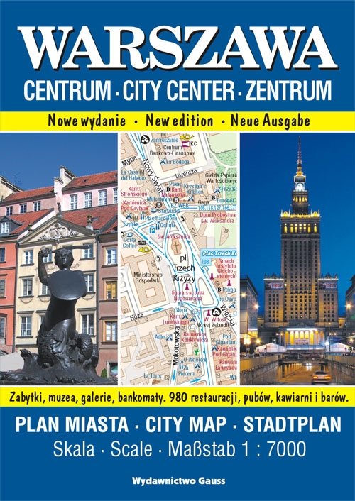 Warszawa - Centrum. Plan miasta w skali 1:7 000 - zbiorowa praca - książka
