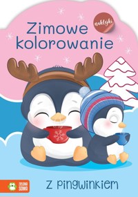 Zimowe kolorowanie z pingwinem -  - książka
