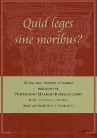 Quid leges sine moribus -  - książka