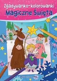 Zgadywanko-kolorowanki Magiczne święta + naklejki -  - książka