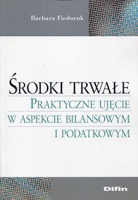 Środki trwałe - Fiedoruk Barbara - książka