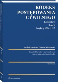 Kodeks postępowania cywilnego Komentarz Tom 5 -  - książka