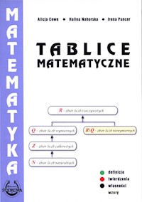 Tablice matematyczne - Cewe Alicja, Nahorska Halina, Pancer Irena - książka