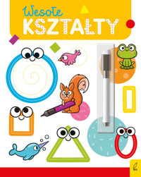 Wesoła nauka. Wesołe kształty. Flamaster suchościeralny - Ewelina Protasewicz - książka
