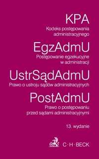 Kodeks postępowania administracyjnego. Postępowanie egzekucyjne w administracji. Prawo o ustroju sąd -  - książka