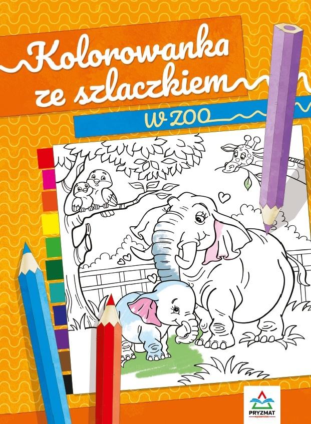 Kolorowanka ze szlaczkiem. W ZOO - Natalia Logvanova - książka