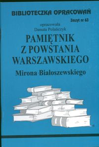 Biblioteczka Opracowań Pamiętnik z Powstania Warszawskiego Mirona Białoszewskiego -  - książka
