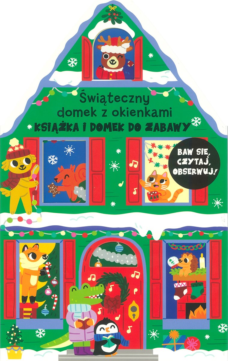 Książka i domek do zabawy. Świąteczny domek z okienkami - Lizzy Doyle (ilustr.) - książka