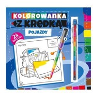 Kolorowanka z kredką Pojazdy -  - książka