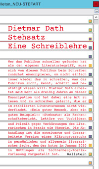 Stehsatz - Dietmar Dath - ebook