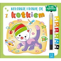 Koloruję i bawię się z kotkiem + kredka segmentowa - Kajdana Sylwia - książka