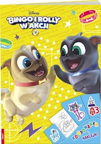 Bingo i Rolly w akcji Kolorowanka i naklejki -  - książka