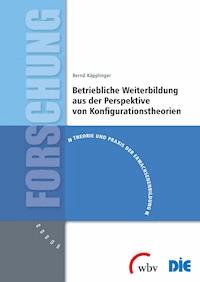 Betriebliche Weiterbildung aus der Perspektive von Konfigurationstheorien - Bernd Käpplinger - darmowy ebook
