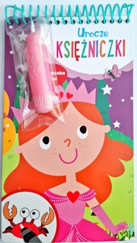 Urocze księżniczki Kolorowanka wodna -  - książka
