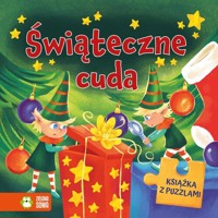 Świąteczne cuda. Książka z puzzlami -  - książka