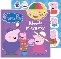 Peppa Pig Opowiadania z naklejkami Wakacyjne przygody -  - książka