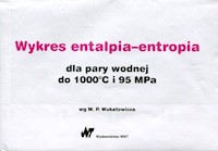 Wykres entalpia-entropia dla pary wodnej do 1000st C i 95 Mpa - Wukałowicz M.P. - książka