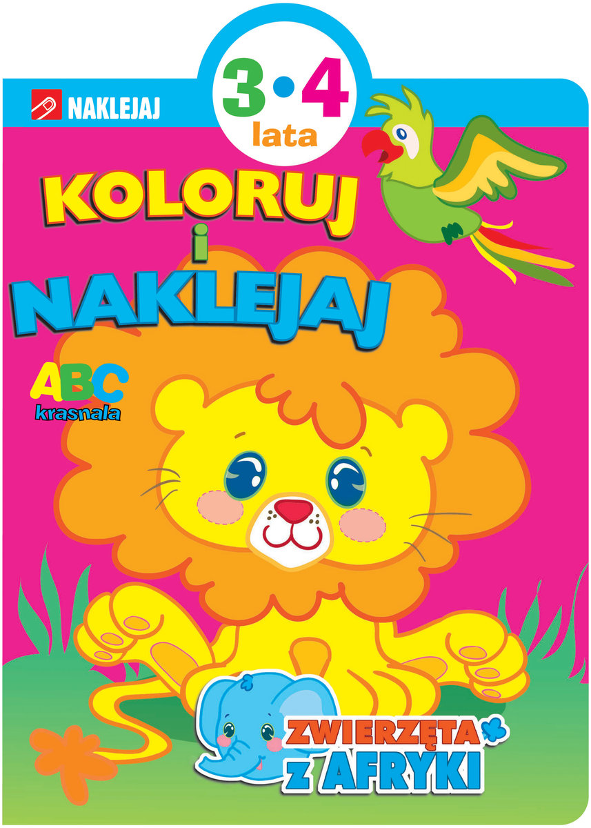 Koloruj i naklejaj. Zwierzęta z Afryki - zbiorowa praca - książka