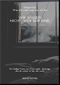 Wir wisssen nicht wer wir sind - Heinz Duthel - ebook