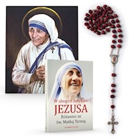 W ubogich dotykam Jezusa - Różaniec ze św. Matką Teresą - modlitewnik, różaniec, portret -  - książka