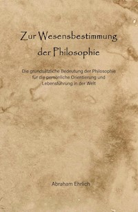 Zur Wesensbestimmung der Philosophie - Abraham Ehrlich - ebook