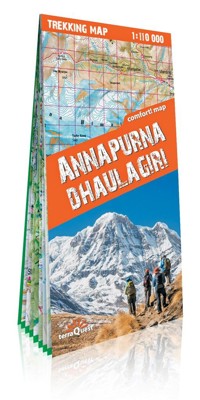 Annapurna i Dhaulagiri. Trekking map w skali 1:110 000 (laminowana) - zbiorowa praca - książka