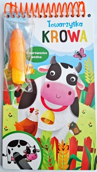 Towarzyska krowa. Kolorowanka wodna - zbiorowa praca - książka