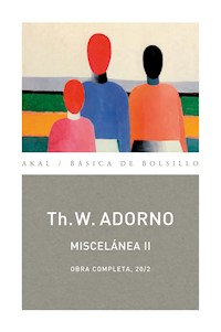 Miscelánea II - Theodor W. Adorno - ebook