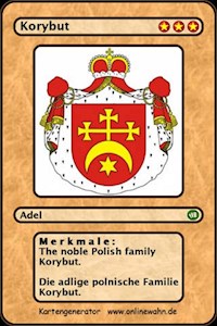 The noble Polish family Korybut. Die adlige polnische Familie Korybut. - Werner Frhr. v. Zurek Eichenau - ebook