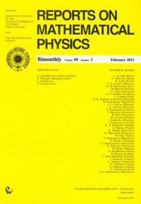 Reports on Mathematical Physics 69/1 -  - książka