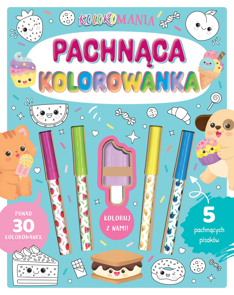 Koloromania. Pachnąca kolorowanka - praca zbiorowa, Daniela Massironi (ilustr.) - książka