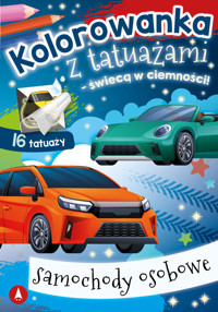 Kolorowanka z tatuażami - świecą w ciemności! Samochody osobowe -  - książka