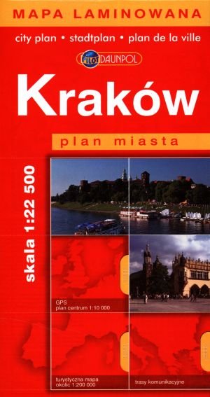Kraków. Plan miasta w skali 1:22 500 - zbiorowa praca - książka