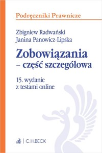 Zobowiązania - część szczegółowa z testami online - Radwański Zbigniew, Panowicz-Lipska Janina - książka