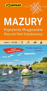 Mazury. Pojezierze Mrągowskie. Mapa turystyczna w skali 1:50 000 (wersja wodoodporna) -  - książka