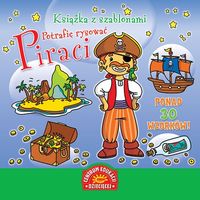 Książka z szablonami Potrafię rysować Piraci -  - książka