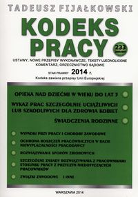 Kodeks pracy 2014 - Fijałkowski Tadeusz - książka
