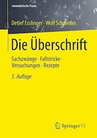 Die Überschrift - Detlef Esslinger - ebook