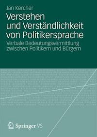 Verstehen und Verständlichkeit von Politikersprache - Jan Kercher - ebook