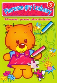 Pierwsze gry i zabawy 3+ zielona -  - książka