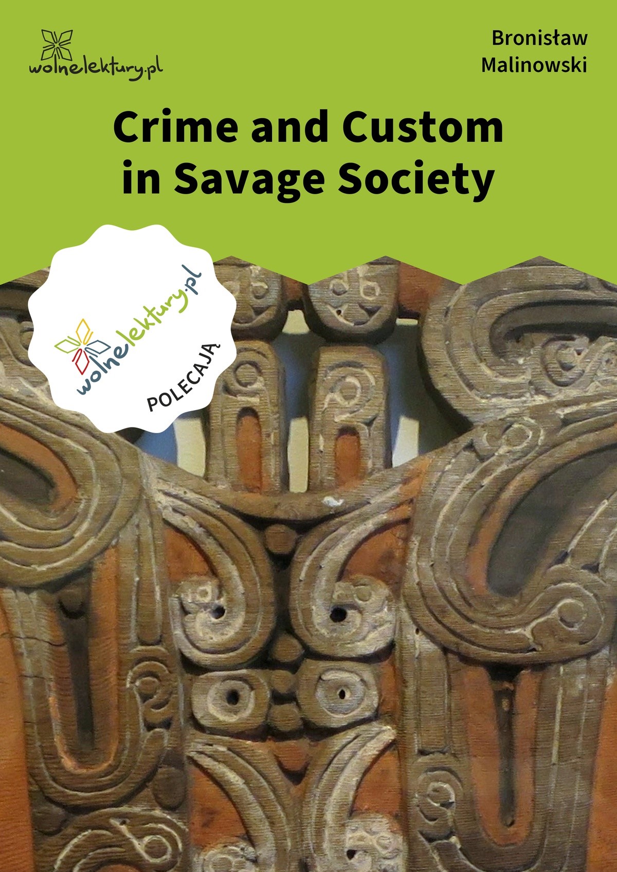 Okładka:Crime and Custom in Savage Society 