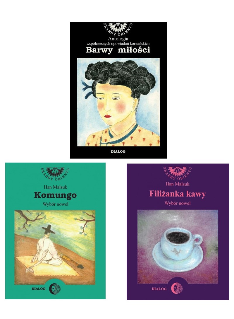 Okładka:Literatura koreańska – pakiet. Barwy miłości, Komungo, Filiżanka kawy 