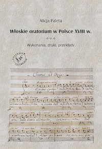 Włoskie oratorium wPolsce w XVIII w. - Paleta A. - książka