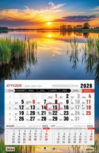 Kalendarz 2026 jednodzielny 3XL - Mazury -  - książka