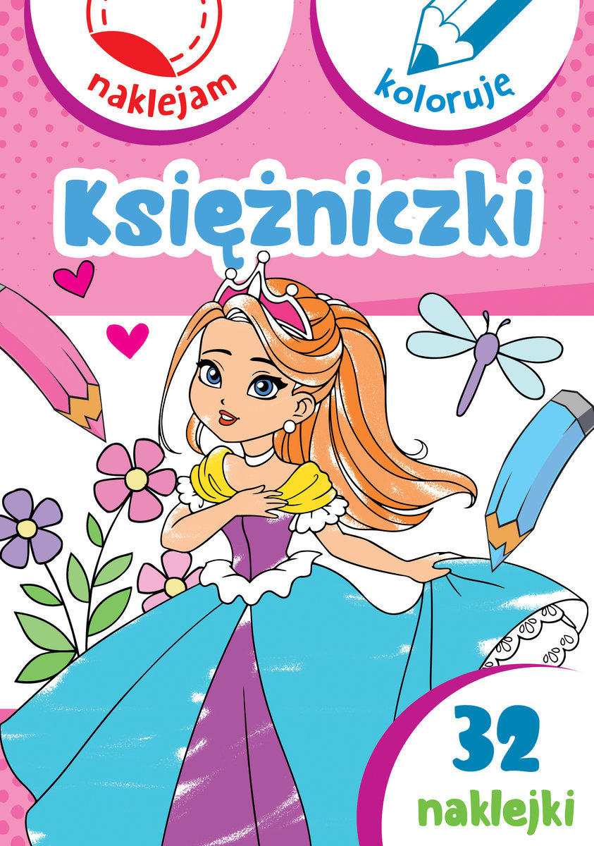 Księżniczki. Naklejam i koloruję - Anna Wiśniewska, Aleksander Małecki - książka