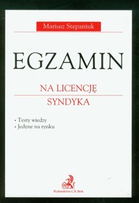 Egzamin na licencję syndyka - Stepaniuk Mariusz - książka