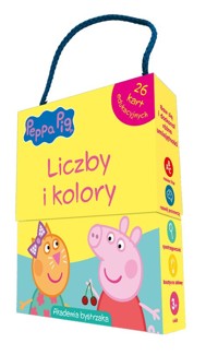 Świnka Peppa Liczby i kolory Karty edukacyjne w pudełku z rączką - Kiersnowska Monika - książka