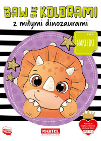 Baw się kolorami z miłymi dinozaurami z naklejkami - Salamon Katarzyna - książka